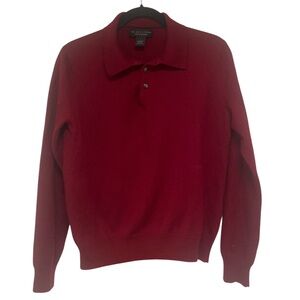 Bloomingdale's Merino Wool Sweater in Deep Red GUC L